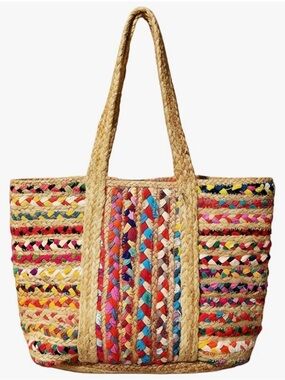 NEW Handmade Jute Cotton Straw Boho Bag
